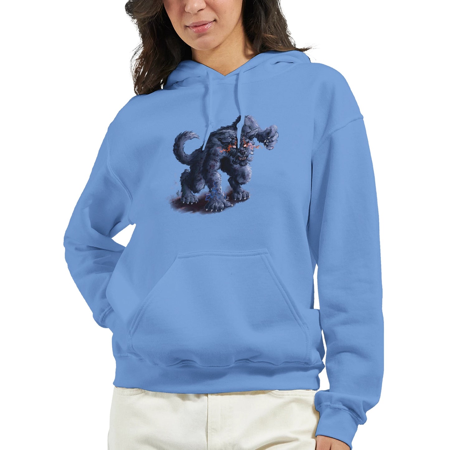 Classic Unisex Pullover Hoodie | "Monsters" Series | Hungry like... - Matou Canaille