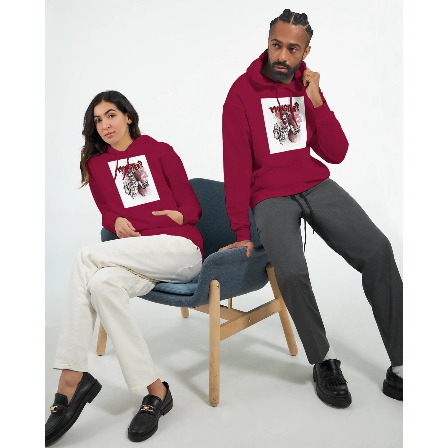 Classic Unisex Pullover Hoodie | "Monsters" Series | Vampire! - Matou Canaille
