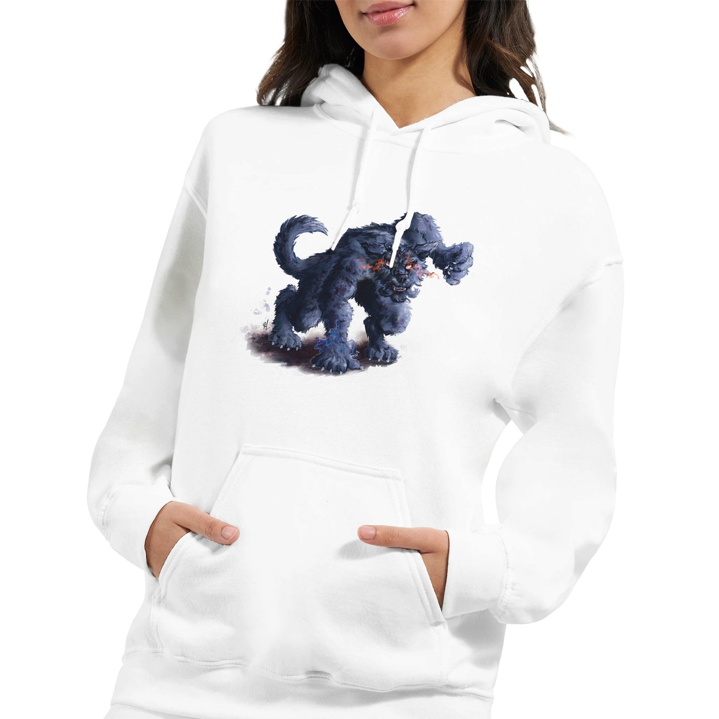 Classic Unisex Pullover Hoodie | "Monsters" Series | Hungry like... - Matou Canaille