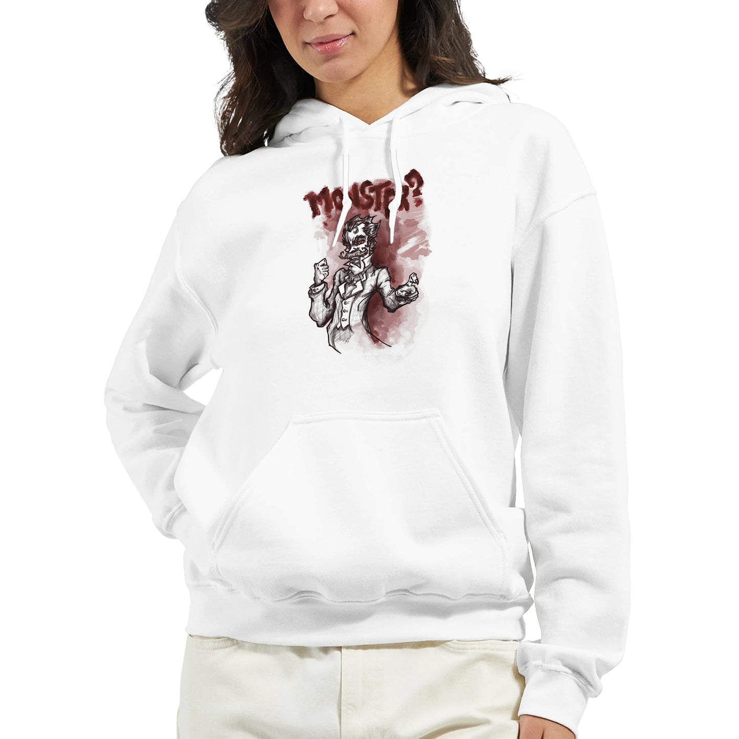 Classic Unisex Pullover Hoodie | "Monsters" Series | Vampire! - Matou Canaille